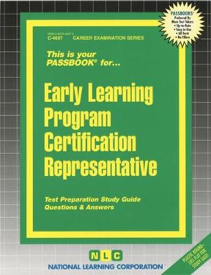 Book cover for Early Learning Program Certification Representative