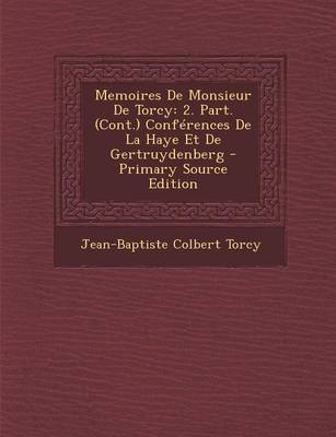 Book cover for Memoires de Monsieur de Torcy