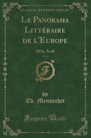 Cover of Le Panorama Littéraire de l'Europe, Vol. 2