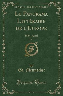 Book cover for Le Panorama Littéraire de l'Europe, Vol. 2