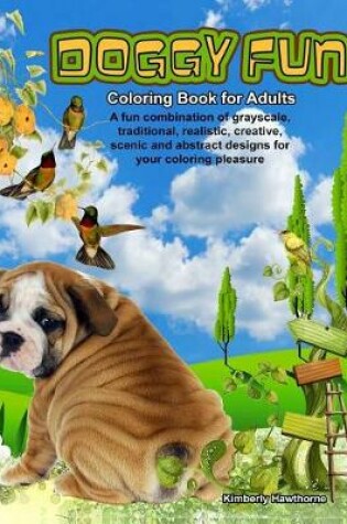 Cover of Doggy Fun Coloring Book for Adults