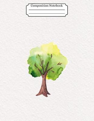 Cover of Composition Notebook Watercolor Tree Design Vol 22