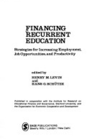 Cover of Financing Recurrent Education