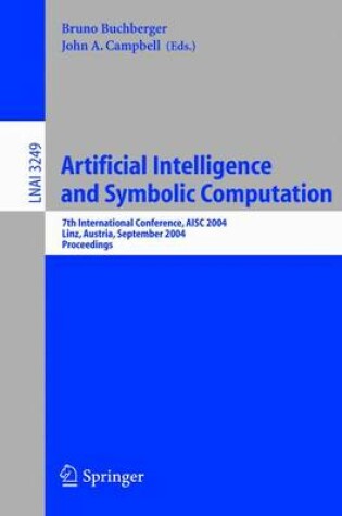 Cover of Artificial Intelligence and Symbolic Computation