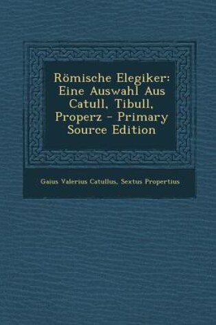 Cover of Romische Elegiker