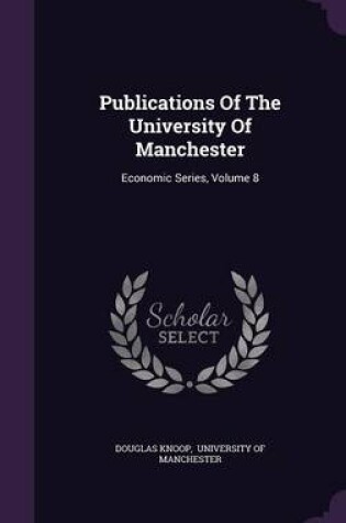 Cover of Publications of the University of Manchester