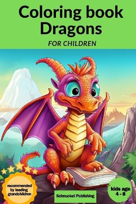 Book cover for Coloring book Dragons for children