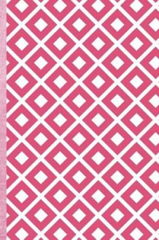 Cover of Dark Pink and White Pattern 100 Pages 8.5 X 11 Journal Notebook