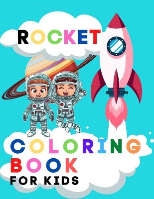 Book cover for Rocket coloring book for kids