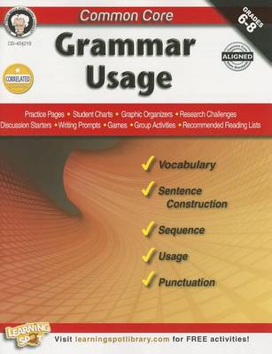 Book cover for Common Core: Grammar Usage