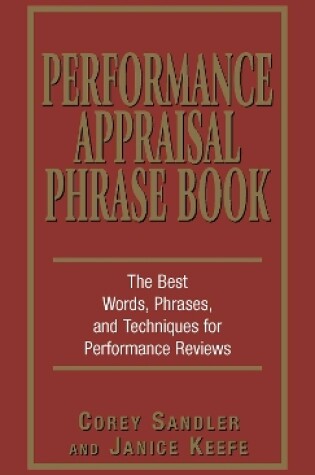 Cover of Performance Appraisal Phrase Book