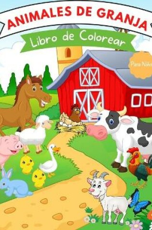 Cover of Libro de colorear de animales de granja