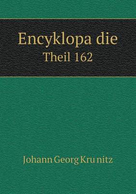 Book cover for Encyklopa&#776;die Theil 162