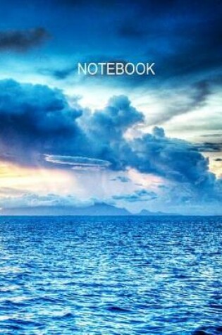 Cover of Notebook. Blue Sky And Ocean Cover. Composition Notebook. College Ruled. 8.5 x 11. 120 Pages.