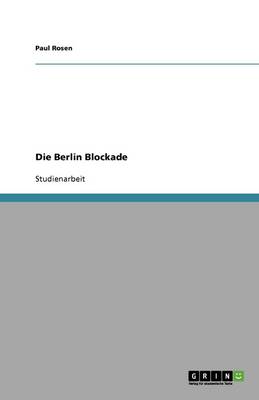 Book cover for Die Berlin Blockade