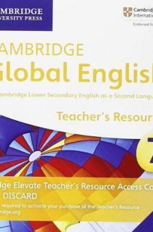 Cover of Cambridge Global English Stage 7 Cambridge Elevate Teacher's Resource Access Card
