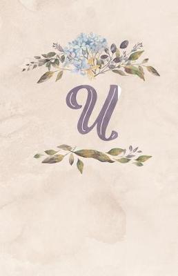 Book cover for Vintage Floral Monogram Journal - U