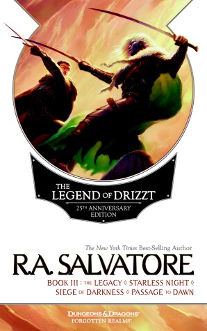Book cover for The Legend of Drizzt 25th Anniversary Edition, Book III