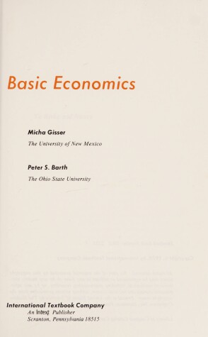 Book cover for Basic Economics