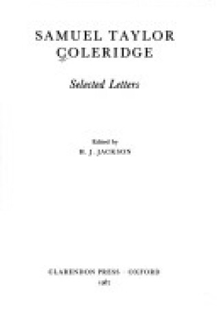 Cover of Selected Letters