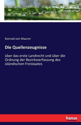 Book cover for Die Quellenzeugnisse