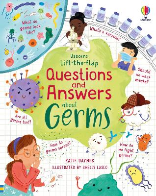 Book cover for Lift-the-flap Questions and Answers about Germs