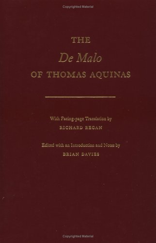 Book cover for The De Malo of Thomas Aquinas