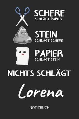 Book cover for Nichts schlagt - Lorena - Notizbuch