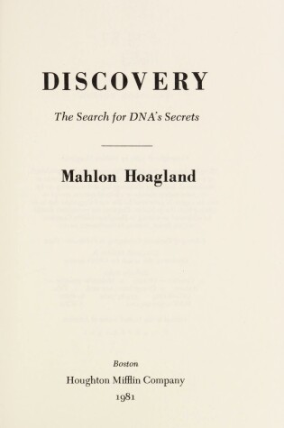 Cover of Discovery