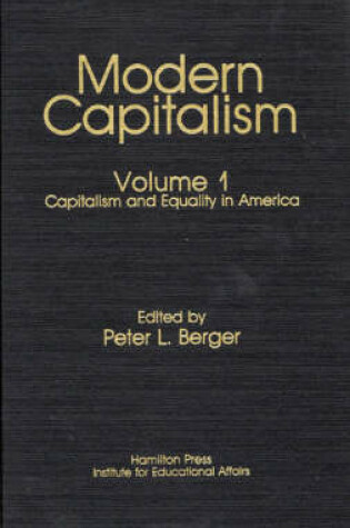 Cover of Capitalism and Equality in America