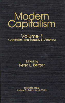Cover of Capitalism and Equality in America