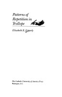 Book cover for Patterns of Repetition in Trollope