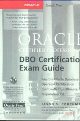 Cover of Oracle Certified Professional DBO Certification Exam Guide