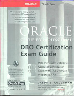 Book cover for Oracle Certified Professional DBO Certification Exam Guide