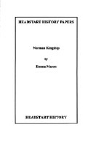 Cover of Norman Kingship