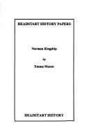 Book cover for Norman Kingship