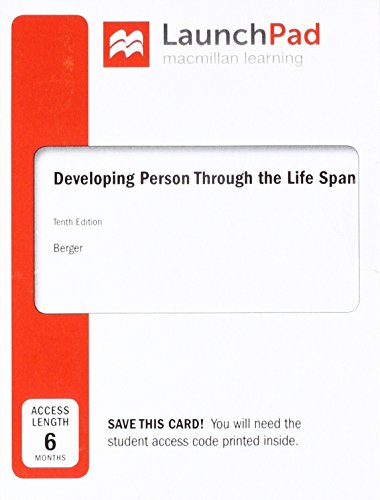 Book cover for Launchpad for Berger's Developing Person Through Life Span (1-Term Access)