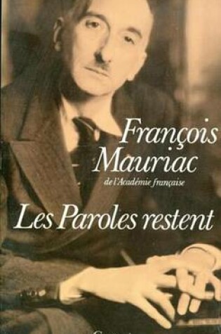 Cover of Les Paroles Restent