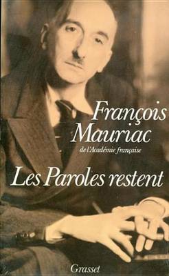 Book cover for Les Paroles Restent