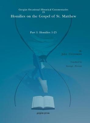 Book cover for Homilies on the Gospel of St. Matthew