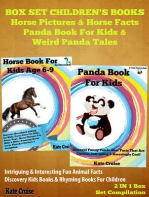 Book cover for Box Set Children's Books: Horse Pictuers & Horse Facts - Panda Book for Kids & Weird Panda Tales: 2 in 1 Box Set Animal Discovery Books for Kids