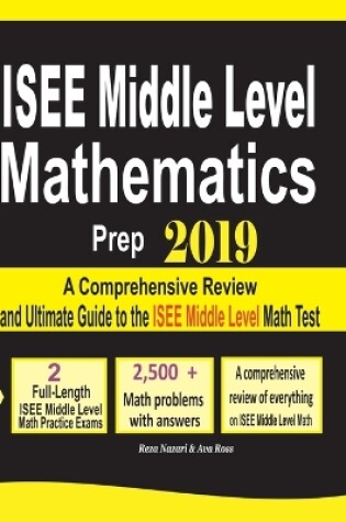 Cover of ISEE Middle Level Mathematics Prep 2019