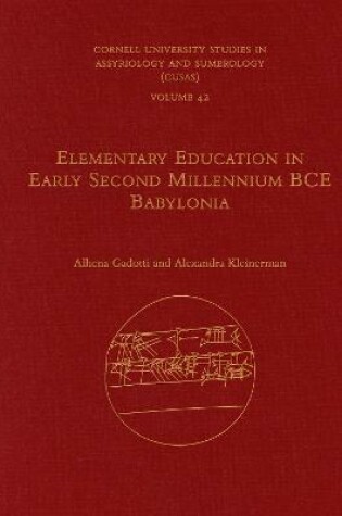 Cover of Elementary Education in Early Second Millennium BCE Babylonia