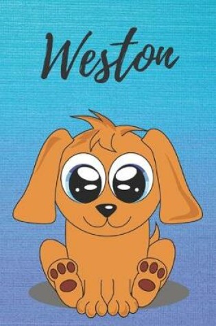 Cover of Weston dog coloring book / notebook / journal / diary