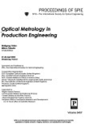 Cover of Optical Metrology in Production Engineering