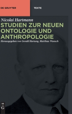 Book cover for Studien zur Neuen Ontologie und Anthropologie