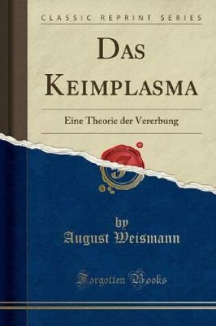 Cover of Das Keimplasma