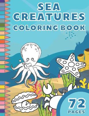 Book cover for Sea Creatures Coloring Book