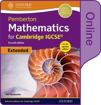 Book cover for Pemberton Mathematics for Cambridge IGCSE® Online Student Book (Extended)