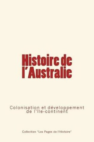 Cover of Histoire de l'Australie